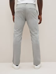 Grey Mid Straight Fit Stretch Chinos Trousers - Image 2 of 8