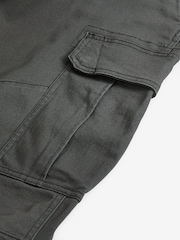Gris anthracite - Slim Fit (Slim Fit) - Pantalon cargo stretch en coton - Image 10 de 10