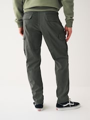 Gris anthracite - Slim Fit (Slim Fit) - Pantalon cargo stretch en coton - Image 4 de 10