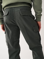 Gris anthracite - Slim Fit (Slim Fit) - Pantalon cargo stretch en coton - Image 6 de 10
