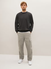 Light Grey Relaxed Fit Ripstop Cargo Trousers - Image 2 of 8