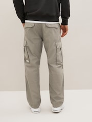 Light Grey Relaxed Fit Ripstop Cargo Trousers - Image 4 of 8