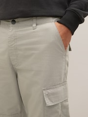 Light Grey Relaxed Fit Ripstop Cargo Trousers - Image 5 of 8