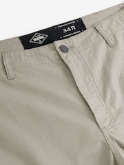 Light Grey Relaxed Fit Ripstop Cargo Trousers - Image 7 of 8