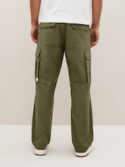Khaki Green Relaxed Fit Ripstop Cargo Trousers - Image 4 of 8