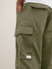 Khaki Green Relaxed Fit Ripstop Cargo Trousers - Image 5 of 8