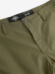 Khaki Green Relaxed Fit Ripstop Cargo Trousers - Image 7 of 8