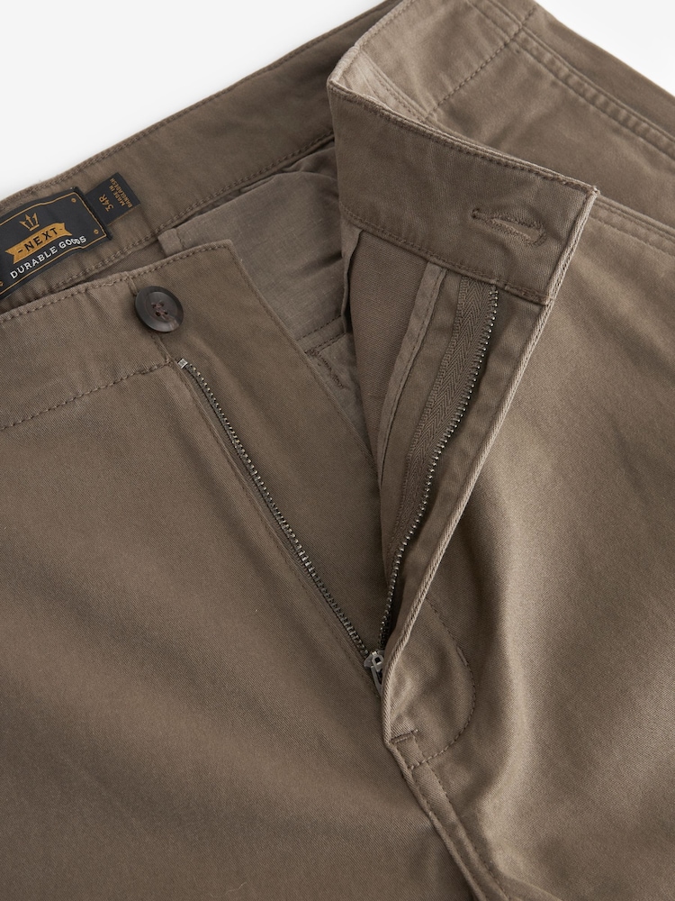 Bruin met paddenstoel - Straight fit - Katoenen cargostretchbroek - Image 7 of 9
