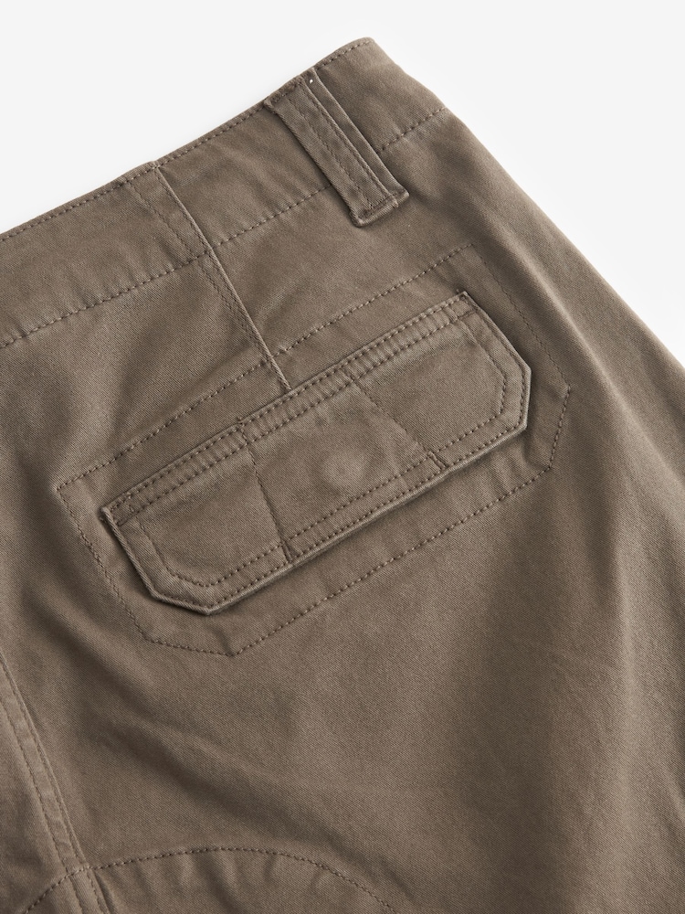 Bruin met paddenstoel - Straight fit - Katoenen cargostretchbroek - Image 8 of 9