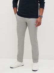 Mid Grey Stretch Chino Trousers - Image 1 of 7