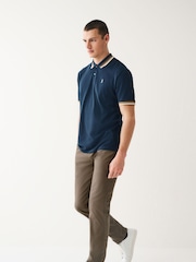 Brown Mushroom Slim Fit Stretch Chinos Trousers - Image 2 of 8