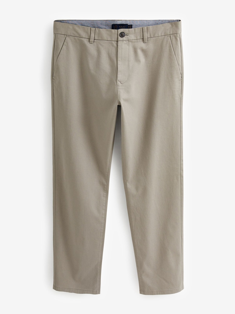 Gris pierre - Droit - Pantalon chino stretch - Image 5 of 7