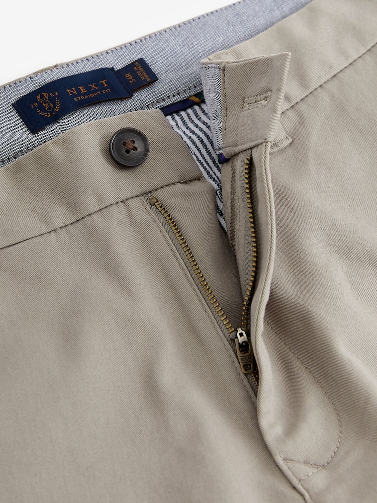 Gris pierre - Droit - Pantalon chino stretch - Image 6 of 7
