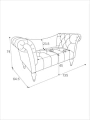 Shabby Chic by Rachel Ashwell® Bella Rose Sage Delilah Loveseat Sofa Accent Chair - Image 6 of 6