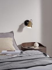 MADE.COM Brass Seppo Spot Wall Light - Image 1 of 3