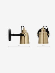 MADE.COM Brass Seppo Spot Wall Light - Image 3 of 3