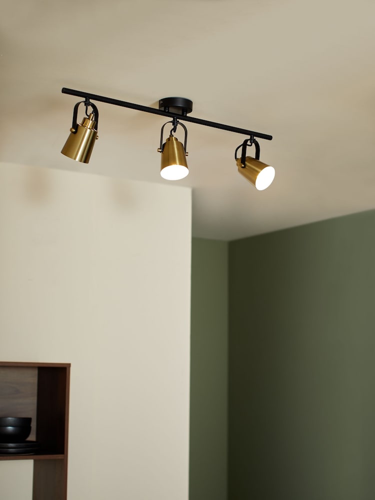 MADE.COM Brass Seppo Ceiling Light - Image 1 of 4