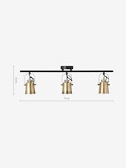 MADE.COM Brass Seppo Ceiling Light - Image 4 of 4