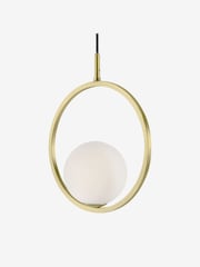 MADE.COM Brass Remi Pendant Light - Image 1 of 7