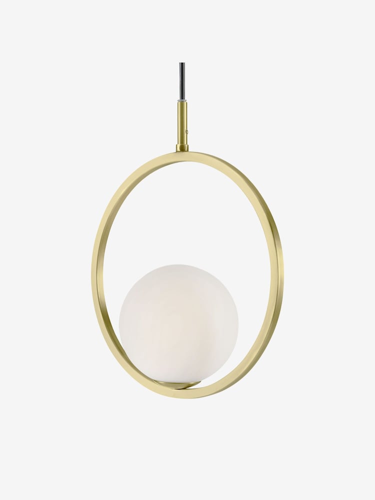 MADE.COM Brass Remi Pendant Light - Image 1 of 7