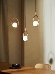 MADE.COM Brass Remi Pendant Light - Image 2 of 7
