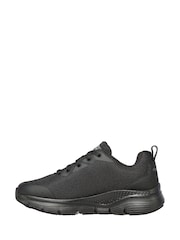 Skechers Black Womens Work Arch Fit Slip Resistant Trainers - Image 2 of 5