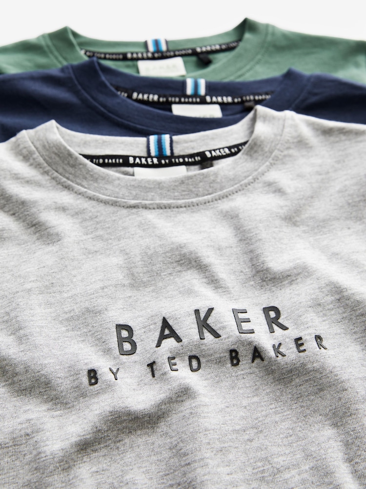 Baker by Ted Baker 100% Cotton T-Shirts 3 Pack - Image 6 of 7