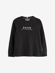 ألوان متعددة - حزمة من 3 تيشِرتات من القطن 100% بكُم طويل من Baker by Ted Baker - Image 2 of 6