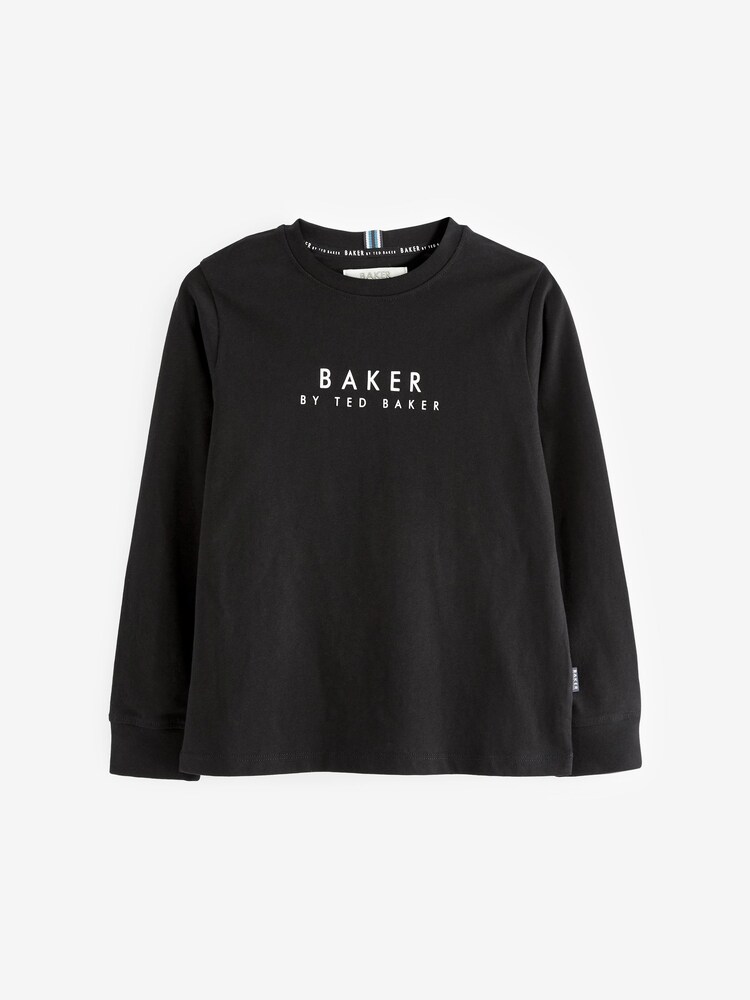 ألوان متعددة - حزمة من 3 تيشِرتات من القطن 100% بكُم طويل من Baker by Ted Baker - Image 2 of 6