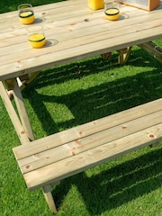 Rowlinson Garden Products Natural Picnic Table 1.2m - Image 3 of 4