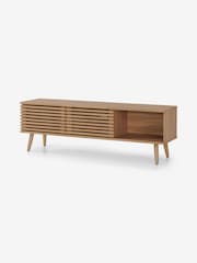 MADE.COM Oak Effect Tulma Wide TV Unit - Image 1 of 3