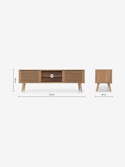 MADE.COM Oak Effect Tulma Wide TV Unit - Image 3 of 3