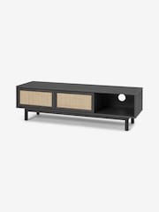 MADE.COM Black Pavia Wide Rattan TV Unit - Image 2 of 3