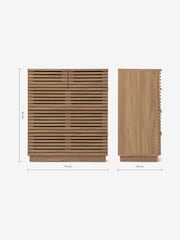 MADE.COM Dark Oak Effect Tulma Wide 5 Drawer Chest of Drawers - Image 6 of 6