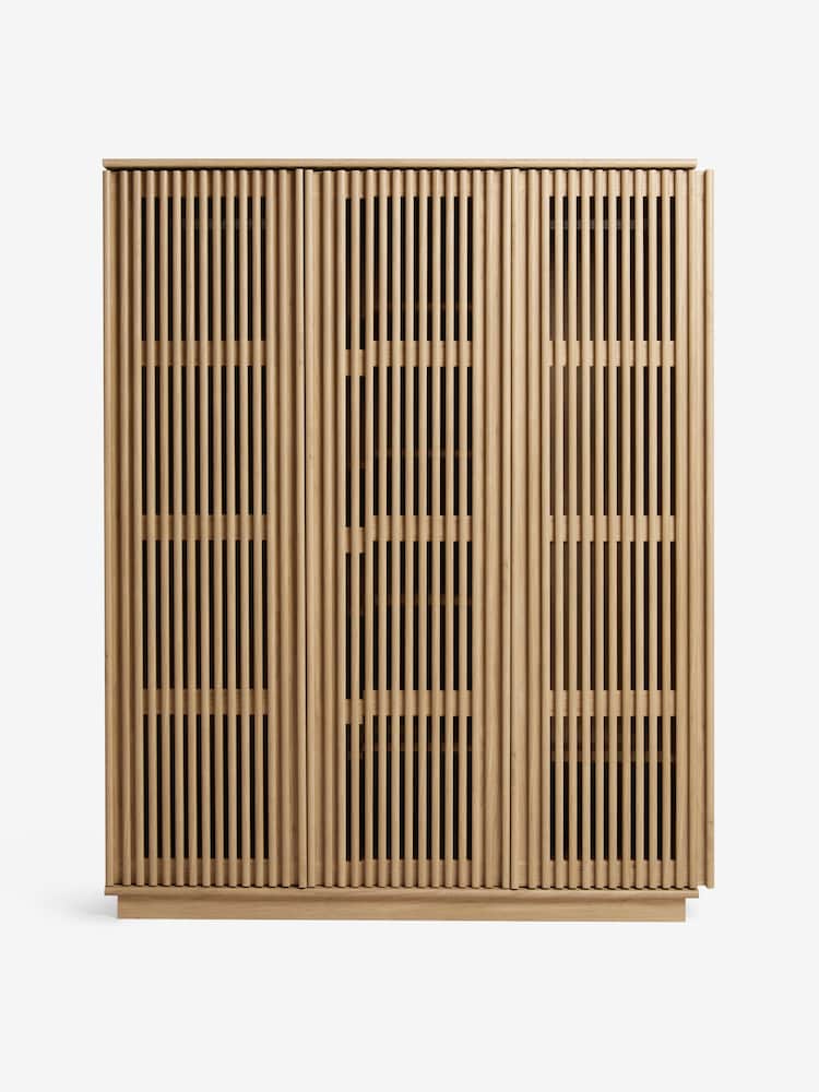 MADE.COM Dark Oak Effect Tulma Sliding Door Triple Wardrobe - Image 8 of 8 MADE.COM Dark Oak Effect Tulma Sliding Door Triple Wardrobe - Image 8 of 8