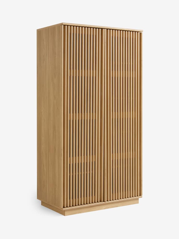 MADE.COM Dark Oak Effect Tulma Sliding Door Double Wardrobe - Image 6 of 6