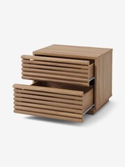 MADE.COM Dark Oak Effect Tulma Bedside Table - Image 2 of 3