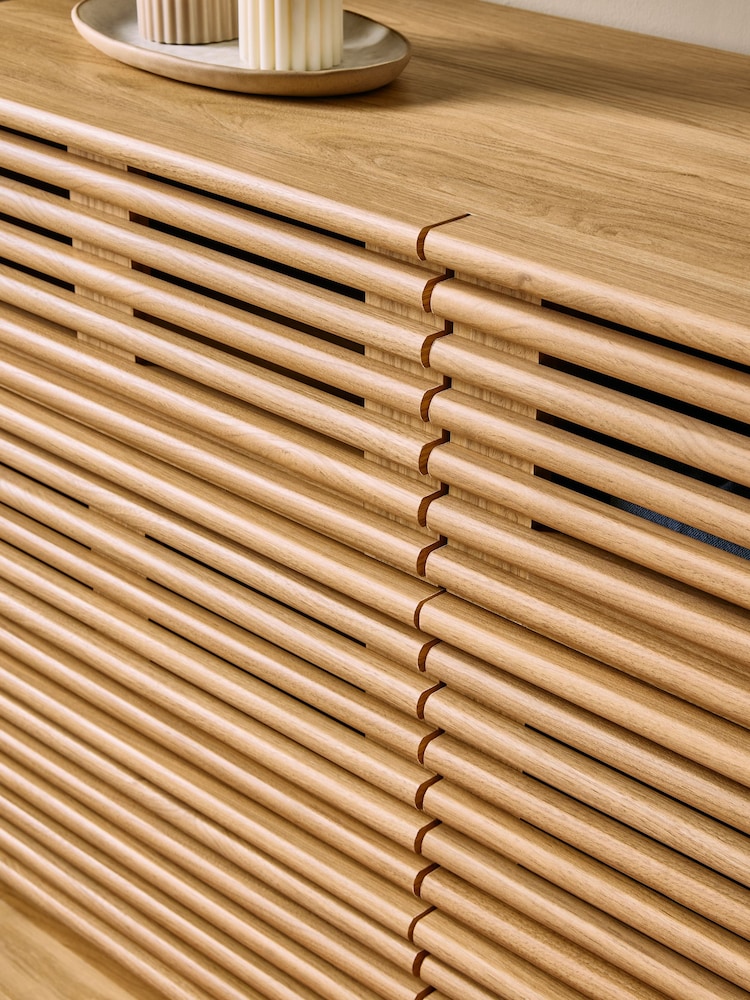 MADE.COM Dark Oak Effect Tulma Wide 6 Drawer Chest of Drawers - Image 2 of 5