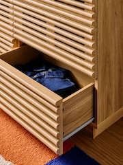 MADE.COM Dark Oak Effect Tulma Wide 6 Drawer Chest of Drawers - Image 3 of 5