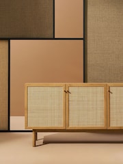 MADE.COM Oak Effect Pavia Rattan Sideboard - Image 2 of 6