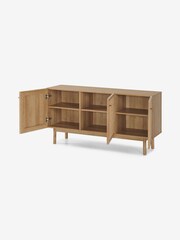 MADE.COM Oak Effect Pavia Rattan Sideboard - Image 5 of 6