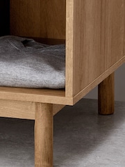 MADE.COM Oak Effect Pavia Rattan Double Wardrobe - Image 3 of 6