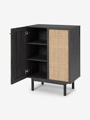 MADE.COM Black Pavia Rattan Compact Highboard - Image 2 of 3