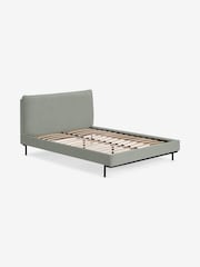 MADE.COM Sage Green Velvet Harlow Bed Frame - Image 5 of 7