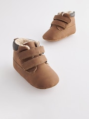 Tan Brown Touch Fastening Baby Work Boots (0-24mths) - Image 1 of 5