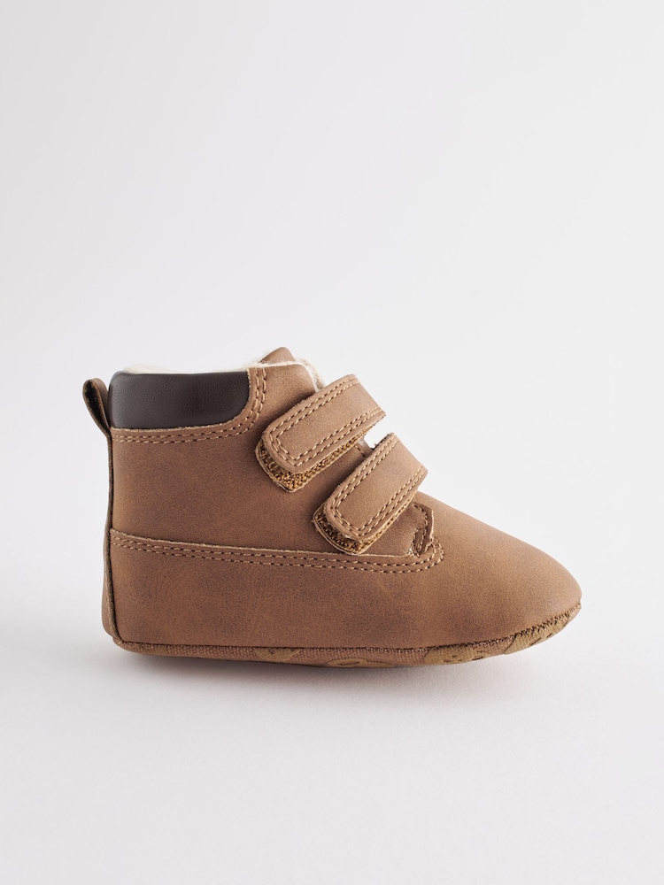 Tan Brown Touch Fastening Baby Work Boots (0-24mths) - Image 2 of 5
