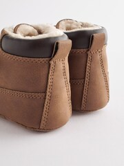 Tan Brown Touch Fastening Baby Work Boots (0-24mths) - Image 5 of 5