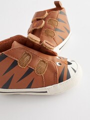 Tan Brown Tiger Easy Fastening Baby Boots (0-24mths) - Image 6 of 7