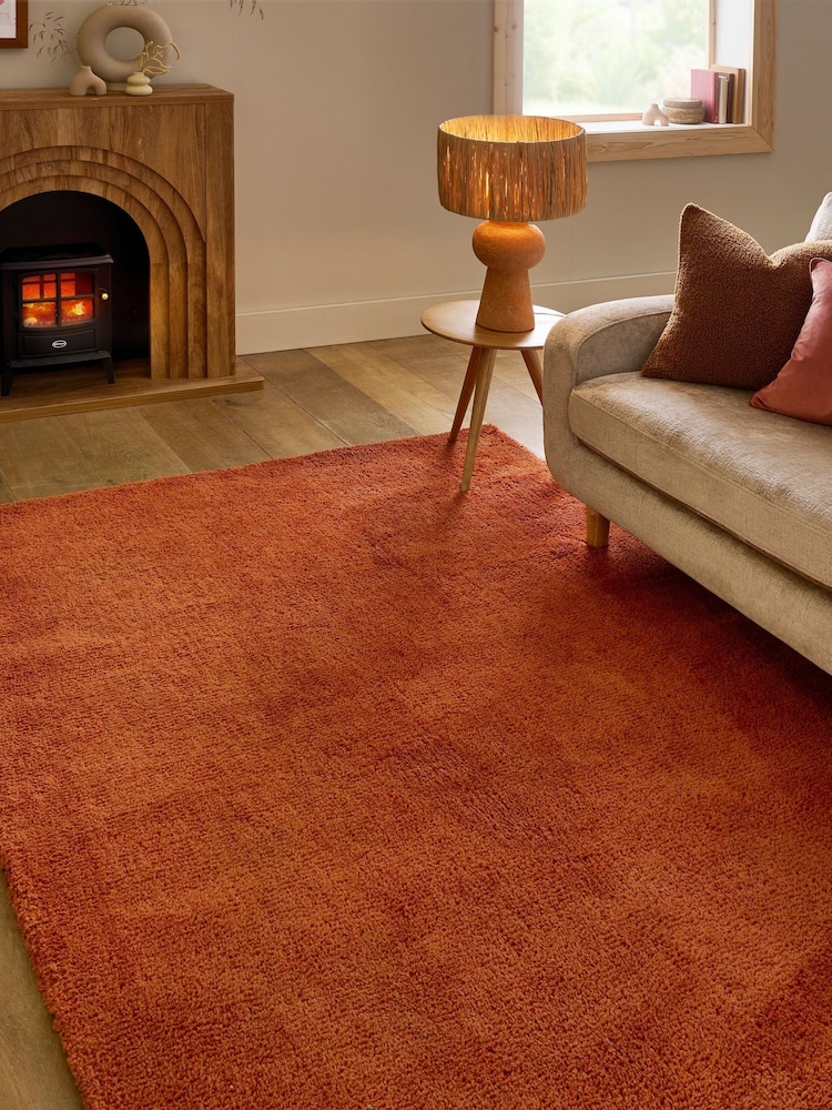 Orange Fleecy Rug - Image 1 of 7