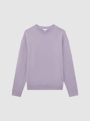 Reiss Lilac Alistar Oversized Garment Dye Sweatshirt - Image 2 of 5